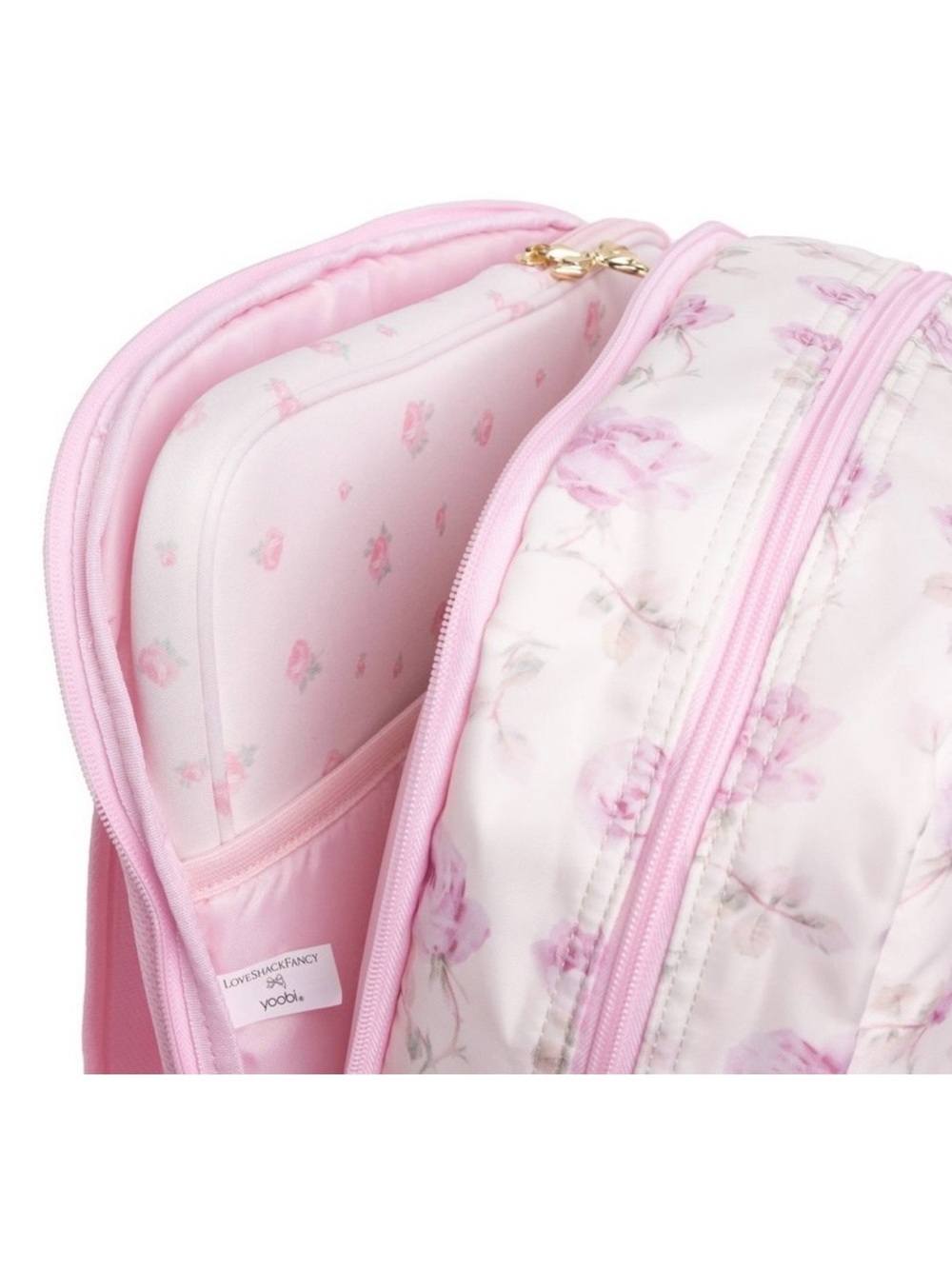 LoveShackFancy Kids Floral Pink Backpack with Matching Lunch Bag - Picture 5 of 9